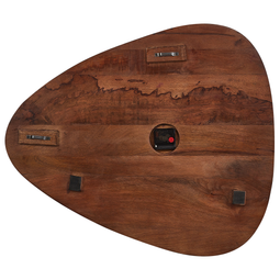 Beliani LOKTAK - Wandklok - Donkerbruin - Mangohout