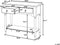 Beliani LOWELL - Consoletafel - Wit - MDF