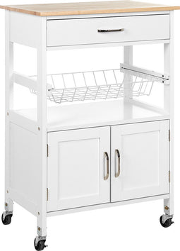 Beliani LUGO - Keukentrolley - Wit - MDF