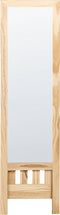 Beliani LUISANT - Staande spiegel - Lichte houtkleur - Dennenhout