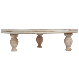 Beliani LUKSOR - Cakestandaard - Lichthout - Mangohout