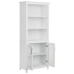 Beliani LUSBY - Vitrinekast - Wit - Hout