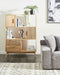 Beliani LYNWOOD - Boekenkast - Lichthout - MDF