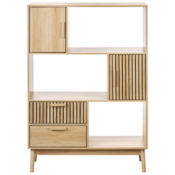 Beliani LYNWOOD - Boekenkast - Lichthout - MDF