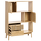 Beliani LYNWOOD - Boekenkast - Lichthout - MDF