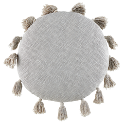 Beliani MADIA - Sierkussen set van 2 - Grijs - 45 x 45 cm - Katoen