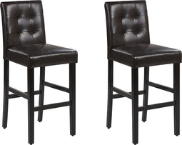 Beliani MADISON - Barkruk - Bruin - Kunstleer