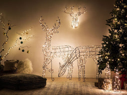Beliani MAHLATTI - Kerstdecoratie - zwart - IJzer