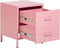 Beliani MALAVI - Nachtkastje - Roze - Staal