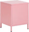 Beliani MALAVI - Nachtkastje - Roze - Staal