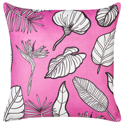 Beliani MALVA - Sierkussen set van 2 - Roze - 45 x 45 cm - Katoen