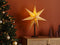 Beliani MANA - Kerstdecoratie ster lamp - Beige - Papier
