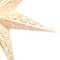 Beliani MANA - Kerstdecoratie ster lamp - Beige - Papier