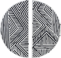 Beliani MANDAU - Wanddecoratie - Wit - Glas