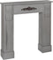 Beliani MANDRE - Schoorsteenmantel - Grijs - Paulowniahout