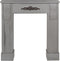 Beliani MANDRE - Schoorsteenmantel - Grijs - Paulowniahout