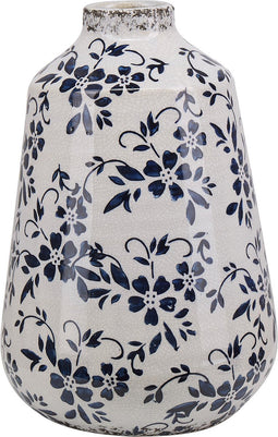 Beliani MARONEIA - Bloemenvaas - Wit - Steengoed