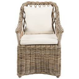 Beliani MAROS II - Tuinstoel - Naturel - Rotan