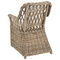 Beliani MAROS II - Tuinstoel set van 2 - Naturel - Rotan
