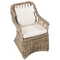 Beliani MAROS II - Tuinstoel set van 2 - Naturel - Rotan