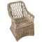 Beliani MAROS II - Tuinstoel set van 2 - Naturel - Rotan
