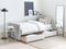 Beliani MARRAY - Slaapbank - Lichtgrijs - 90 x 200 cm - Fluweel