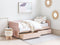 Beliani MARRAY - Slaapbank - Roze - 90 x 200 cm - Fluweel
