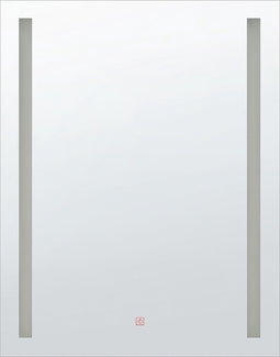 Beliani MARTINET - LED-spiegel - Kunststof - Zilver