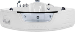 Beliani MARTINICA - Hoekbad whirlpool - Wit - Acryl