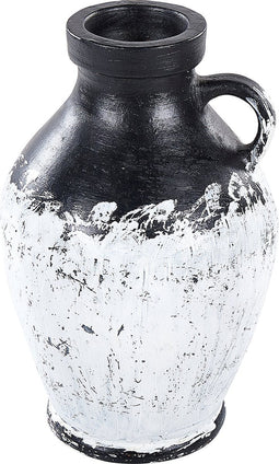 Beliani MASSALIA - Decoratieve vaas - Zwart - Terracotta