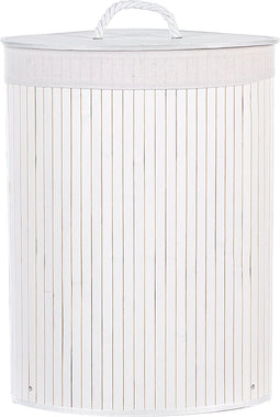 Beliani MATARA - Mand - Wit - Bamboehout