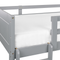 Beliani MAULDE - Stapelbed - Grijs - 90 x 200 cm - Rubberhout