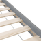Beliani MAULDE - Stapelbed - Grijs - 90 x 200 cm - Rubberhout
