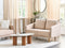 Beliani MAURA - Tweezitsbank - Beige - Fluweel