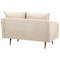 Beliani MAURA - Tweezitsbank - Beige - Fluweel