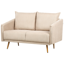 Beliani MAURA - Woonkamerset - Beige - Fluweel