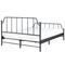 Beliani MAURESSAC - Tweepersoonsbed - Zwart - 140 x 200 cm - Metaal
