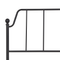 Beliani MAURESSAC - Tweepersoonsbed - Zwart - 140 x 200 cm - Metaal