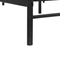 Beliani MAURESSAC - Tweepersoonsbed - Zwart - 140 x 200 cm - Metaal