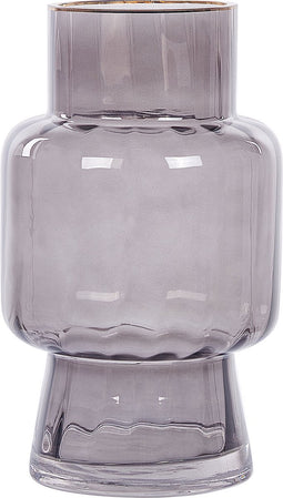 Beliani MEGALO - Decoratieve vaas - Grijs - Glas