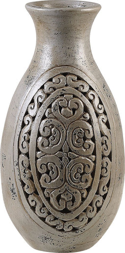 Beliani MEGARA - Decoratieve vaas - Grijs - Terracotta