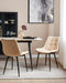 Beliani MELROSE - Eetkamerstoel - Beige - Kunstleer