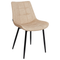 Beliani MELROSE - Eetkamerstoel - Beige - Kunstleer