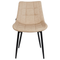 Beliani MELROSE - Eetkamerstoel - Beige - Kunstleer