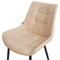 Beliani MELROSE - Eetkamerstoel - Beige - Kunstleer