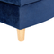 Beliani MERI II - Chaise longue - Blauw - Rechterzijde - Fluweel