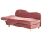 Beliani MERI II - Chaise longue - Roze - Linkerzijde - Fluweel