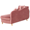Beliani MERI II - Chaise longue - Roze - Linkerzijde - Fluweel