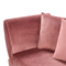 Beliani MERI II - Chaise longue - Roze - Linkerzijde - Fluweel