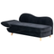 Beliani MERI II - Chaise longue - Zwart - Linkerzijde - Fluweel